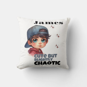 Cojín Decorativo Un chico curo pero ligeramente caótico
