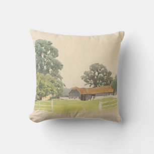 Cojín Decorativo Un corral de campo de Bedfordshire (siglo XIX)