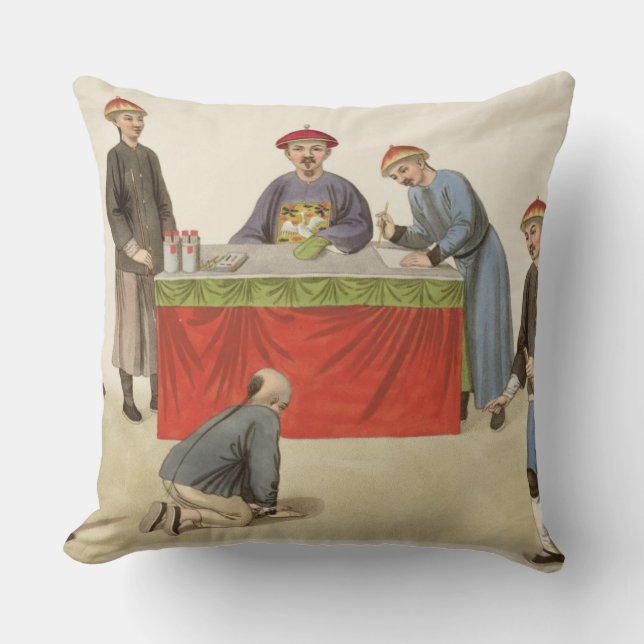 Cojín Decorativo Un culpable ante un magistrado, platea 1 'del P (Anverso)