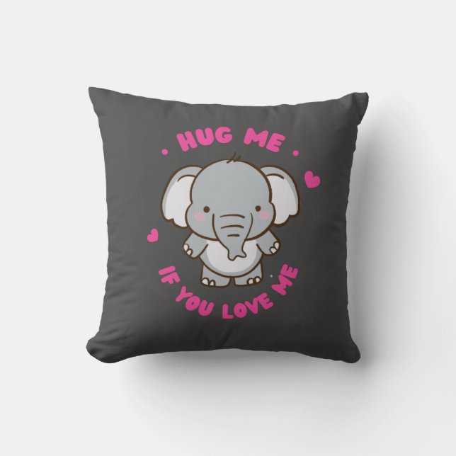 Cojín Decorativo Un Delicioso Elefante (Anverso)