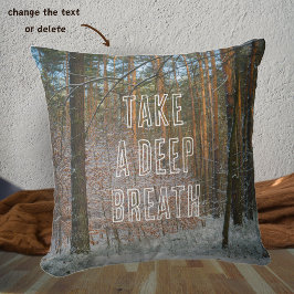 Cojín Decorativo Un día de invierno soleado en el pinar