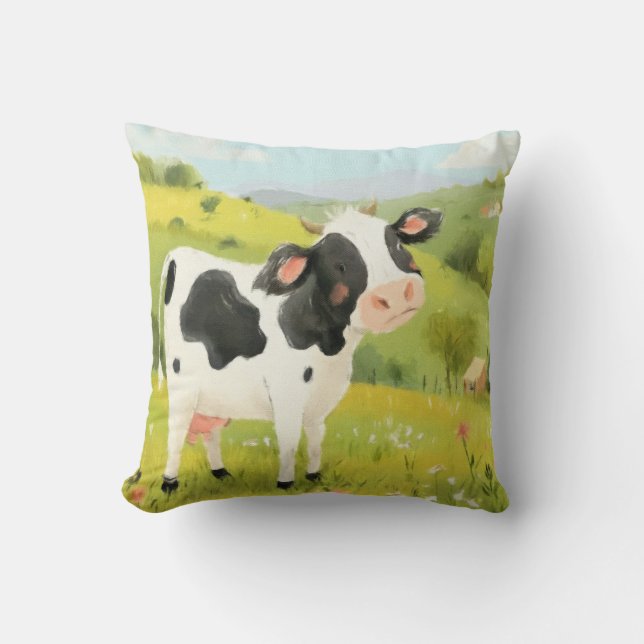 Cojín Decorativo Un día fuera de vaca (Anverso)