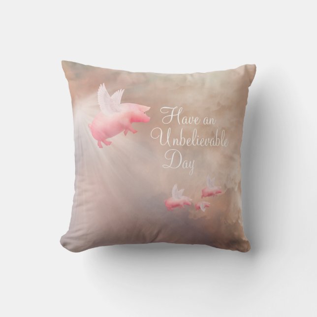 Cojín Decorativo Un día increíble (Anverso)