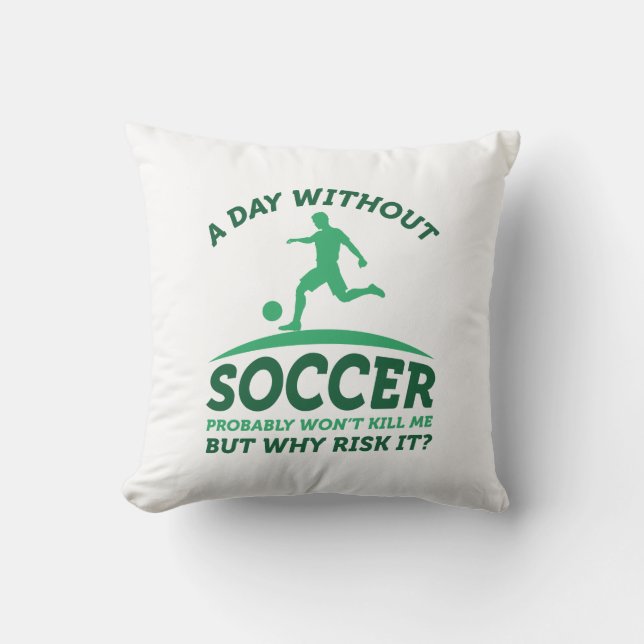 Cojín Decorativo Un día sin fútbol (Anverso)