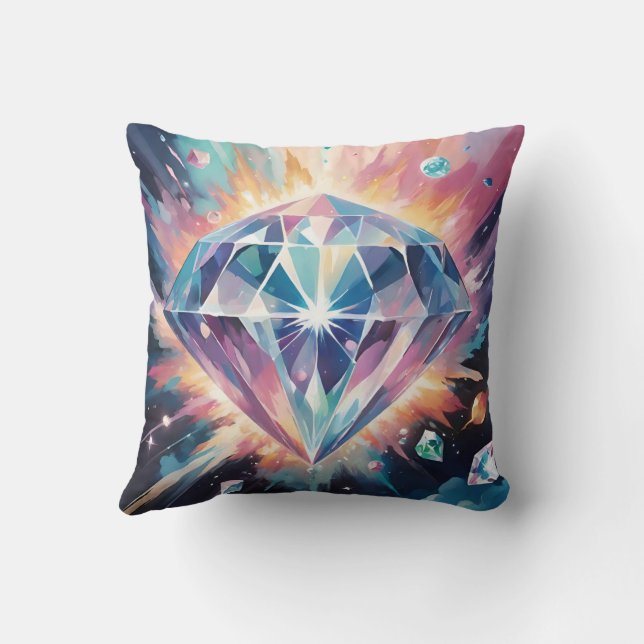 Cojín Decorativo Un diamante espacial (Reverso)