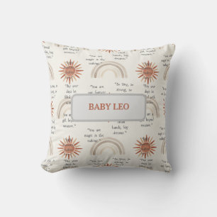 Cojín Decorativo Un diseño de bebé suave inspirado en boho