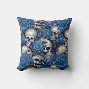 Cojín Decorativo Un diseño de la serie A Skull and Roses 12