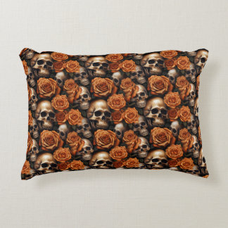 Cojín Decorativo Un diseño de la serie A Skull and Roses 9