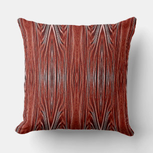 Cojín Decorativo Un diseño de tela de color rojo vibrante