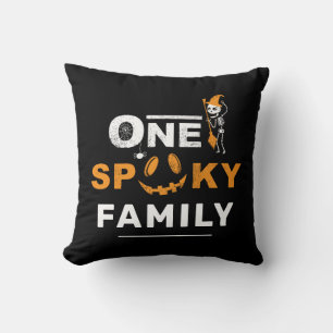 Cojín Decorativo Un disfraz de Halloween espeluznante para toda la