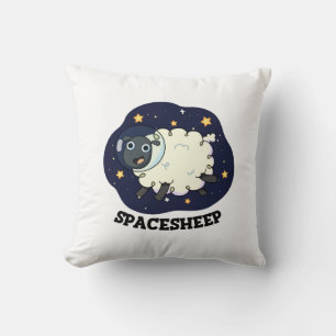 Cojín Decorativo Un divertido astronauta de ovejas espaciales