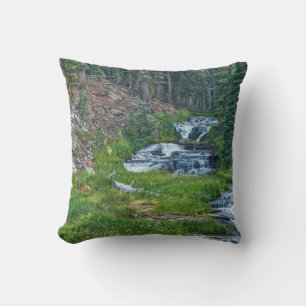 Cojín Decorativo Un dólar descansa en un río en cascada