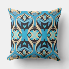 Cojín Decorativo Un elegante diseño de tela multicolor