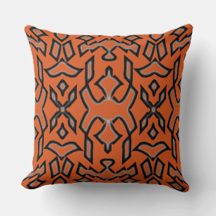 Cojín Decorativo Un elegante diseño de tela multicolor