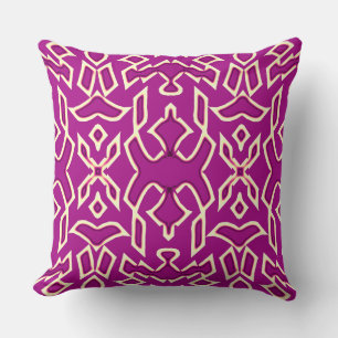Cojín Decorativo Un elegante diseño de tela multicolor