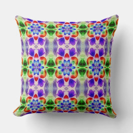 Cojín Decorativo Un estampado moderno multicolor en toda la tela