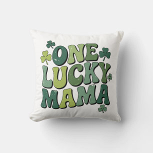 Cojín Decorativo Un feliz Mama Retro San Patricio