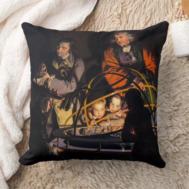 Cojín Decorativo Un filósofo dando lecciones sobre el sistema solar (Manta)