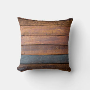 Cojín Decorativo Un fondo de textura de la pared de madera antigua