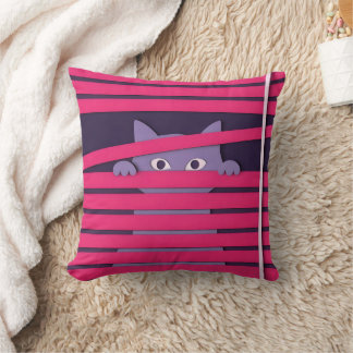 Cojín Decorativo Un gato estilizado minimalista