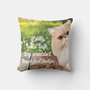 Cojín Decorativo Un gato persa lindo por ahí