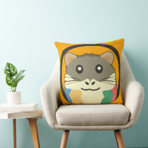 Cojín Decorativo Un hámster divertido y juguetón