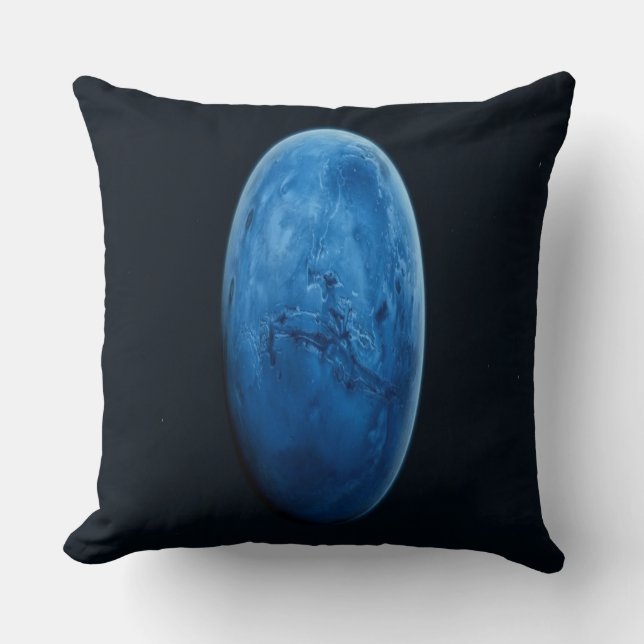 Cojín Decorativo Un hermoso planeta azul (Anverso)