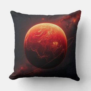 Cojín Decorativo Un impresionante planeta rojo