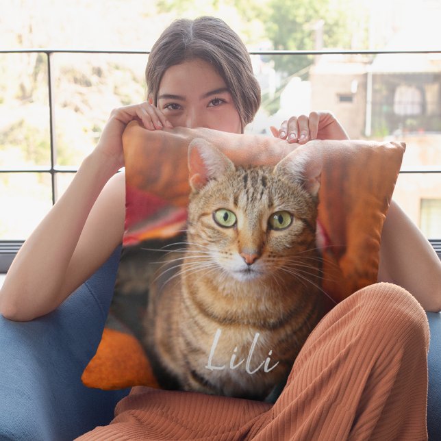 Cojín Decorativo Un lindo gato Mascota memorial (Subido por el creador)