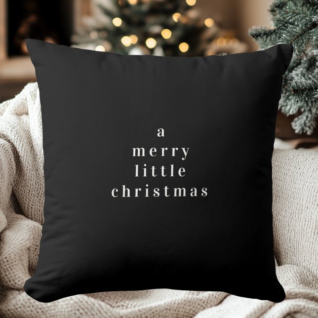 Cojín Decorativo "Un lindo Navidad negro y blanco (Subido por el creador)