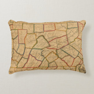 Cojín Decorativo Un mapa del estado de Pennsylvania