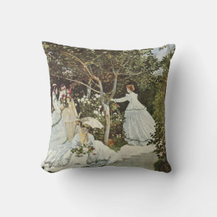 Cojín Decorativo Un molino de viento en Zaandam Claude Monet