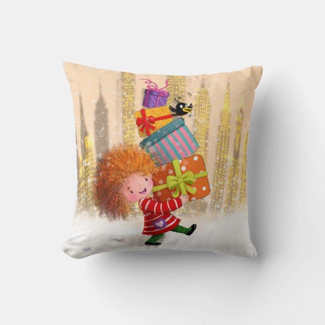 Cojín Decorativo Un montón de regalos y risas (Anverso)
