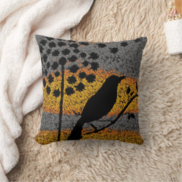 Cojín Decorativo Un pájaro entre las plumas