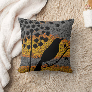 Cojín Decorativo Un pájaro entre las plumas