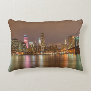 Cojín Decorativo Un panorama del horizonte de New York City