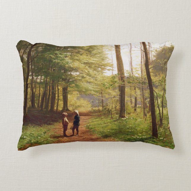 Cojín Decorativo Un paseo en el bosque (Anverso)
