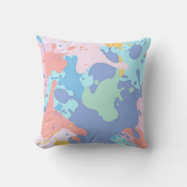 Cojín Decorativo Un patrón desordenado de manchas de pintura