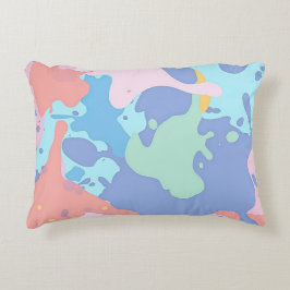 Cojín Decorativo Un patrón desordenado de manchas de pintura