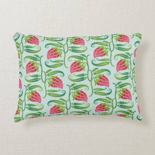 Cojín Decorativo un patrón veraniego sin soldadura con fresas