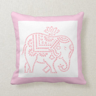 Cojín Decorativo Un pequeño elefante rosado