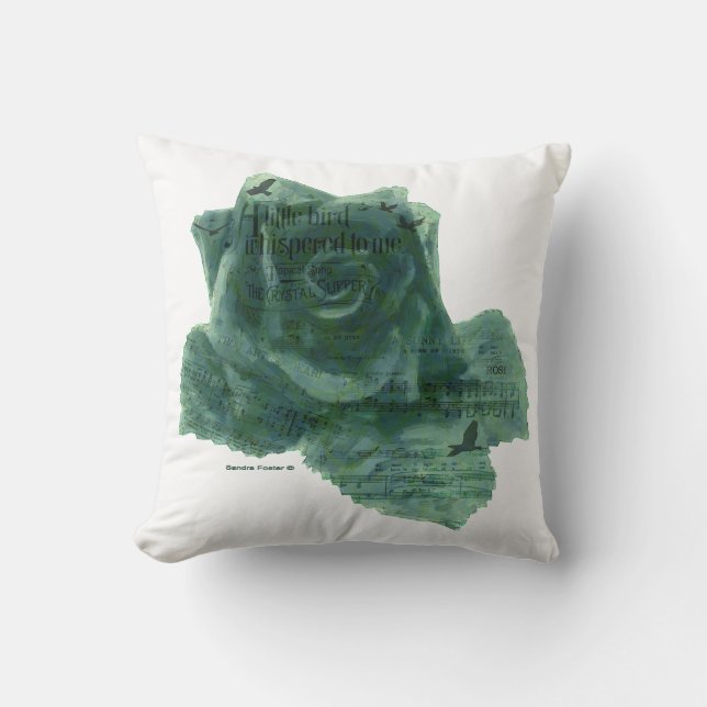 Cojín Decorativo Un Pequeño Pájaro Me Dijo Rosa (Anverso)