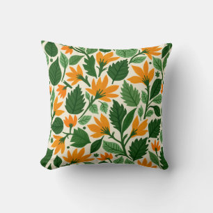 Cojín Decorativo Un ramo naranja que conocí en un día de verano