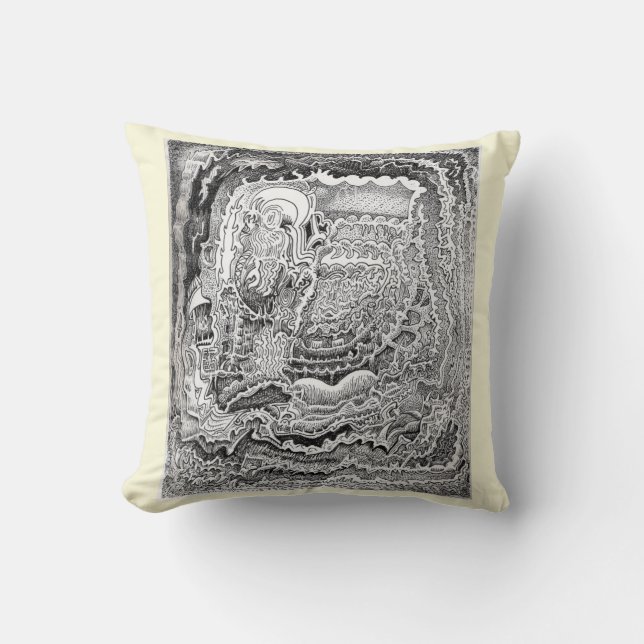 Cojín Decorativo Un recordatorio del viejo cerebro (Anverso)