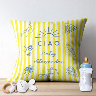 Cojín Decorativo Un regalo de Ciao Baby con un tema italiano