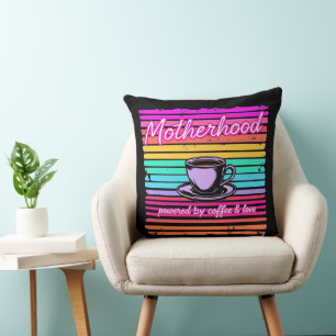 Cojín Decorativo Un regalo gracioso para las mamás del café   Día ú
