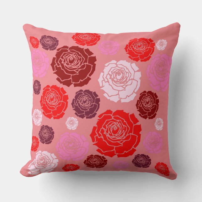Cojín Decorativo Un Rosa de Heian Court Garden Pillow (Anverso)