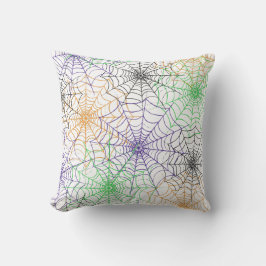 Cojín Decorativo Un simple patrón web de araña de Halloween