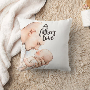 Cojín Decorativo Un tierno momento de un padre