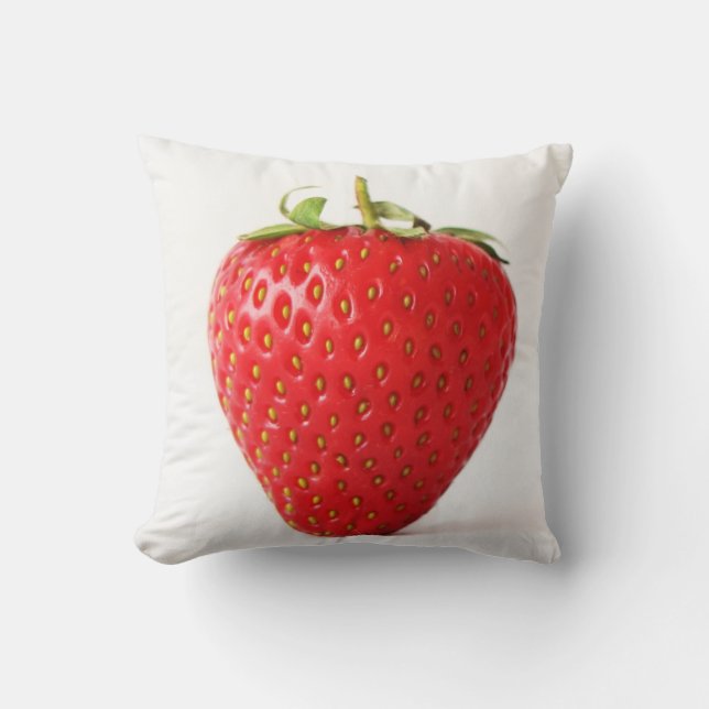 Cojín Decorativo Un tpcna de fresa roja (Anverso)